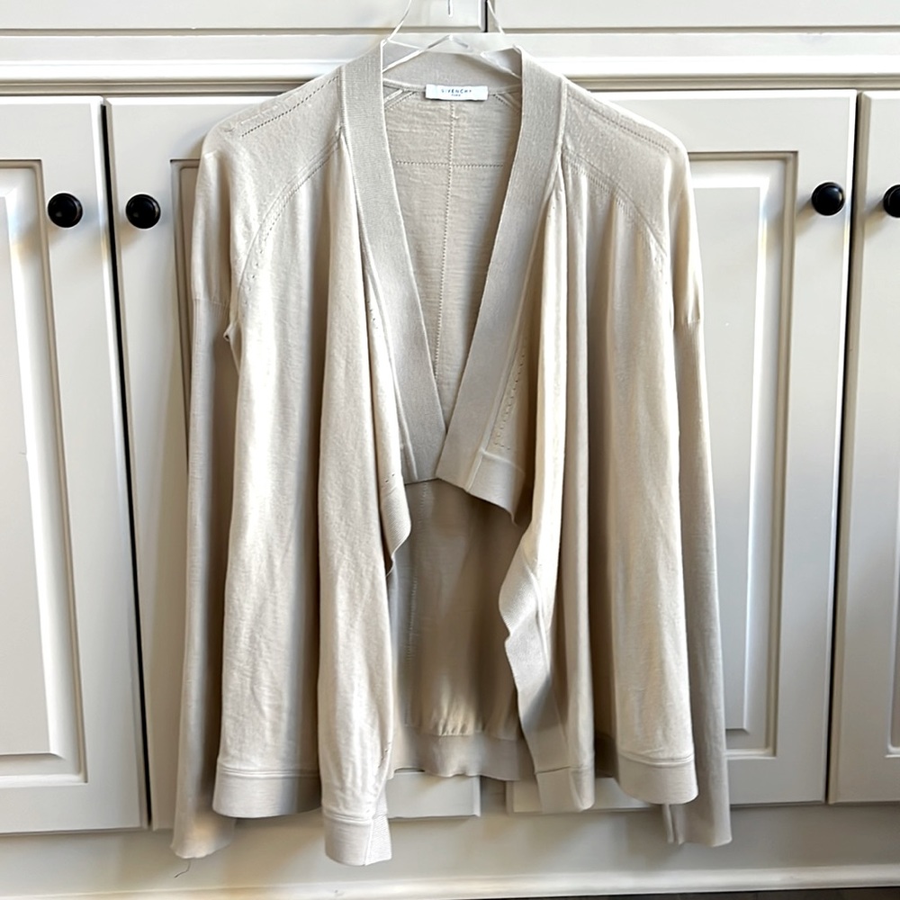 Givenchy Nude Open Front Cardigan